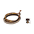 Wickelarmband aus Onyx und Jaspis-Leder - Onyx-Jaspis und Silber auf handgefertigtem Leder-Wickelarmband