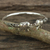 Sterling silver cuff bracelet, 'Proud Elephant' - Artisan Crafted Sterling Silver Elephant Cuff Bracelet thumbail