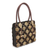 Coconut shell handbag, 'Sunflower Garden' - Unique Carved Coconut Shell Handbag with Cotton Lining (image 2b) thumbail