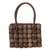 Coconut shell handbag, 'Sunflower' - Artisan Crafted Brown Coconut Shell Handbag from Thailand thumbail