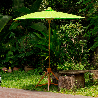 Decorative garden umbrella, Happy Garden in Bright Green