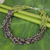 Amethyst and peridot torsade necklace, 'Lilac Spring' - Handmade Amethyst and Peridot Beaded Torsade Necklace thumbail