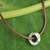 Men's sterling silver pendant necklace, 'Endless Knot' - Brushed Satin Sterling Silver Pendant Necklace for Men (image 2) thumbail