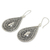 Silver dangle earrings, 'Thai Dew' - Silver 950 Thai Hill Tribe Style Dangle Earrings (image 2b) thumbail
