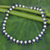 Lapis lazuli and pearl strand necklace, 'Devoted Love' - Beaded Lapis Lazuli and Pearl Necklace from Thailand thumbail