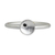 Onyx and sterling silver ring, 'The Circle' - Women's Artisan Crafted Onyx and 925 Silver Ring (image 2a) thumbail