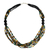 Onyx and tiger's eye beaded necklace, 'Golden Lemon' - Multi Gemstone Artisan Crafted Beaded Necklace thumbail