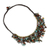 Beaded gemstone necklace, 'Festive Party' - Multicolor Gemstone Chip Necklace with Brass Accents (image 2b) thumbail