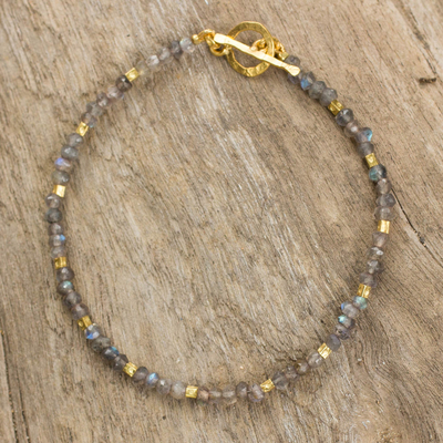 Fair Trade Labradorite and 24k Gold Plate Bracelet - Simply Delightful ...