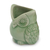 Celadon ceramic holder, 'Happy Green Owl' - Handcrafted Green Thai Celadon Bird Theme Toothpick Pot (image 2c) thumbail