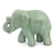 Celadon ceramic figurine, 'Smiling Elephant' - Celadon Ceramic Happy Elephant Figurine by Thai Artisans