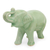 Celadon ceramic figurine, 'Laughing Elephant' - Thai Artisan Crafted Celadon Ceramic Elephant Figurine (image 2a) thumbail