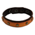 Leather bracelet, 'Exotic Rustic' - Handmade Brown Leather Bracelet with Brass Studs thumbail
