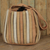 Umhängetasche aus Baumwolle, „Orient Tan“ – handgewebte Umhängetasche aus Wolle mit 3 Taschen in Braun und Hellbraun