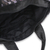 Silk tote bag, 'Exotic Black' - Hill Tribe Silk Patterned Tote Bag Multiple Pockets in Black (image p229691) thumbail