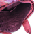 Silk tote bag, 'Exotic Red' - Red Hill Tribe Silk Patterned Tote Bag with Inner Pockets (image 2c) thumbail