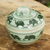 caja de ceramica celadón - Joyero de Cerámica Verde Celadon con Motivo de Elefante