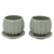 Celadon ceramic teacups and saucers, 'Thai Jade' (pair) - Fair Trade Thai Celadon Ceramic Teacups and Saucers (pair)