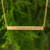 Gold vermeil tourmaline bar necklace, 'Simple Kindness' - Pink Tourmaline on Gold Vermeil Bar Necklace from Thailand thumbail