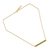 Gold vermeil tourmaline bar necklace, 'Simple Kindness' - Pink Tourmaline on Gold Vermeil Bar Necklace from Thailand (image 2b) thumbail