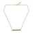 Gold vermeil citrine bar necklace, 'Simple Abundance' - 24k Gold Vermeil and Citrine Modern Bar Necklace thumbail