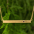 Gold vermeil garnet bar pendant necklace, 'Simple Compassion' - Fair Trade Pendant Necklace in Gold Vermeil with Garnet (image 2) thumbail