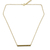Gold vermeil garnet bar pendant necklace, 'Simple Compassion' - Fair Trade Pendant Necklace in Gold Vermeil with Garnet (image 2a) thumbail