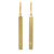 Gold vermeil peridot bar earrings, 'Simple Clarity' - Peridot Earrings set in 24k Gold Plated Sterling Silver thumbail