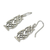 Sterling silver earrings, 'Petite Owl' - Animal Themed Openwork Sterling Silver Earrings (image 2b) thumbail