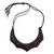 Tiger's eye and leather necklace, 'Natural Flair' - Handmade Leather Necklace with Tiger's Eye Beads