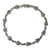 Marcasite link bracelet, 'Daisy Garland' - Unique Marcasite and Sterling Silver Floral Link Bracelet (image 2a) thumbail