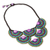Beaded necklace, 'Purple Green Waterfall' - Thai Artisan Hand Crafted Gemstone Beaded Necklace (image 2b) thumbail