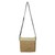 Natural fibers with cotton accent shoulder bag, 'Siam Elephants' - Beige Natural Fiber Shoulder Bag with Cotton Accent