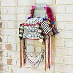 Beaded Akha headdress, 'Timeless Muse II' - Traditional Hill Tribe Akha Headdress for Decorative Use