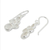 Sterling silver dangle earrings, 'Seed Pod' - Original Thai Handmade Textured Sterling Silver Earrings