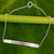 Sterling silver and peridot bar bracelet, 'Simple Energy' - Peridot and Brushed Silver Bar Bracelet from Thailand thumbail