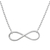 Sterling silver pendant necklace, 'Pure Infinity' - Sterling Silver Infinity Symbol in Artisan Crafted Necklace (image 2b) thumbail