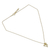 Collar corazón de oro vermeil - Collar artesanal con tema musical de vermeil cepillado