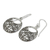 Sterling silver flower earrings, 'Magical Garden' - Sterling Silver Flower Earrings with Bees and Butterflies (image 2b) thumbail