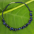 Lapis lazuli beaded necklace, 'Bold in Blue' - Fair Trade Lapis Lazuli Bead Necklace with Silver Clasp thumbail