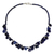 Lapis lazuli beaded necklace, 'Bold in Blue' - Fair Trade Lapis Lazuli Bead Necklace with Silver Clasp (image 2a) thumbail