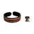 Men's leather cuff bracelet, 'Dark Warrior' - Dark Brown Leather Cuff Bracelet for Men from Thailand (image 2j) thumbail