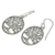 Sterling silver dangle earrings, 'Spiral Tree' - Handcrafted 925 Sterling Silver Tree Dangle Earrings (image 2b) thumbail