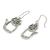 Sterling silver dangle earrings, 'Whimsical Cat' - Cute Sterling Silver Cat Dangle Earrings from Thai Artisan