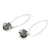 Sterling silver dangle earrings, 'Bold Embrace' - Fair Trade Contemporary Style Sterling Dangle Earrings