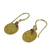 Gold plated amethyst dangle earrings, 'Purple Harvest Moon' - Artisan Crafted 24k Gold Plated Amethyst Earrings Thailand (image 2b) thumbail