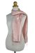 Rayon and silk blend scarf, 'Peach Bouquet' - Peach Color Woven Floral Scarf from Thailand (image 2) thumbail