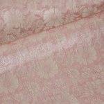 Rayon and silk blend scarf, 'Peach Bouquet' - Peach Color Woven Floral Scarf from Thailand