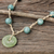 Jade pendant necklace, 'Natural Spirit' - Jade Pendant Necklace on Knotted Cords from Thailand