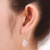Rose gold plated rose quartz dangle earrings, 'Morning Rose' - Rose Quartz Dangle Earrings with 18k Rose Gold Plate (image 2c) thumbail